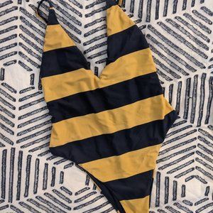 Aerie Deep V One Piece Swimsuit